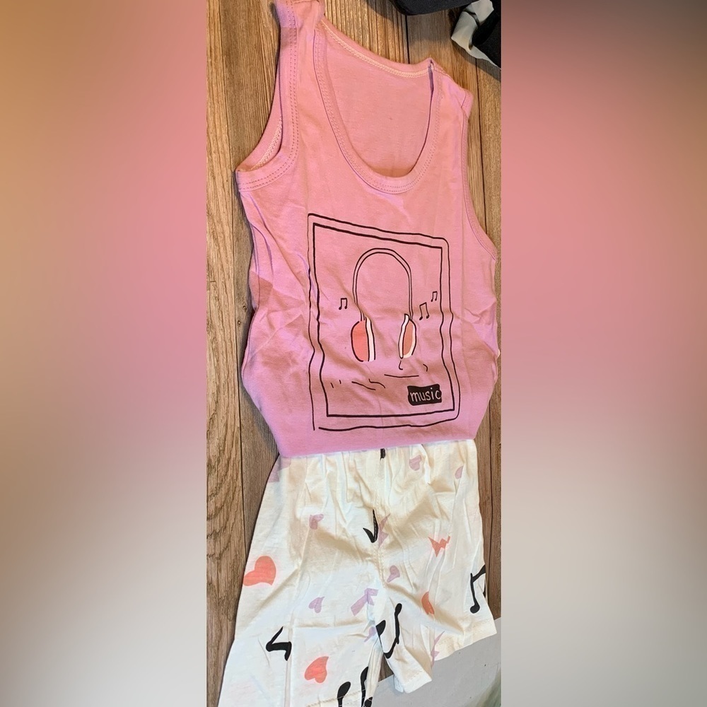 Sleeveless Top with Stretch Pants for Toddler Girl - Picture 1 of 3